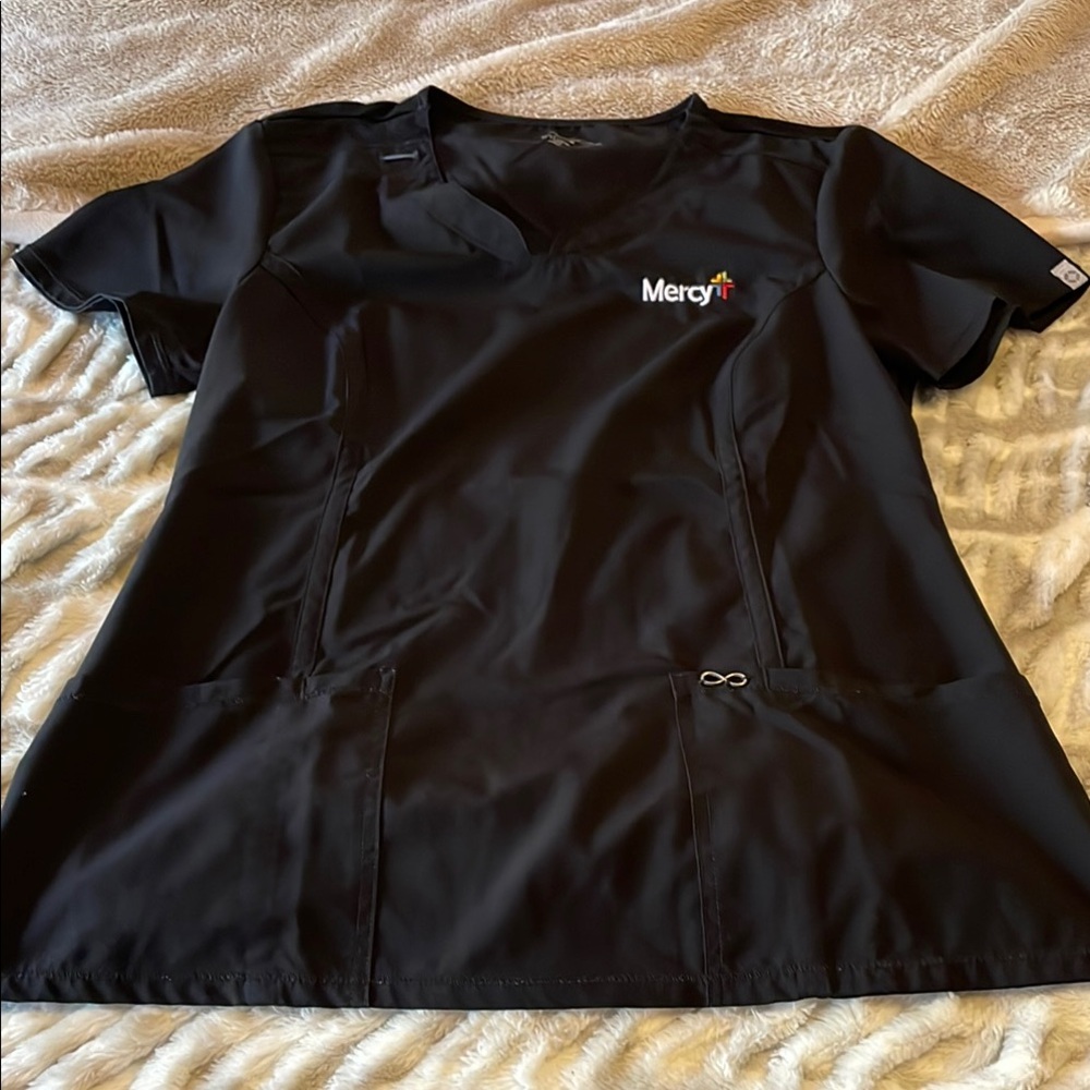 Black Mercy Scrub Top